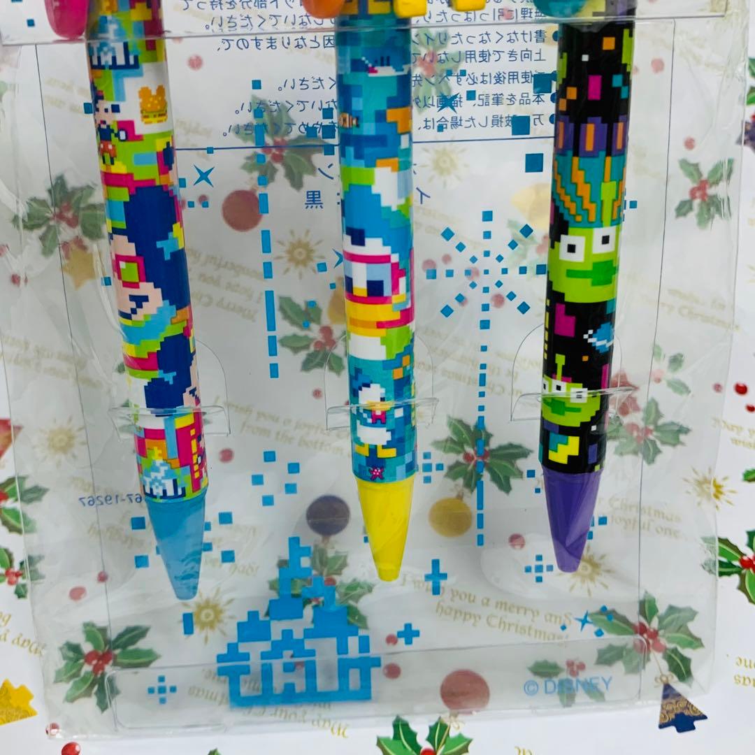 ディズニーリゾート ボールペンセット 3本　ミッキー　ドナルド　エイリアン