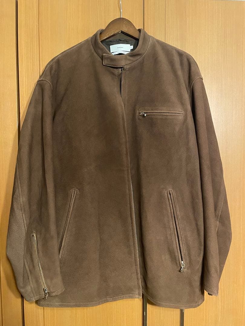 ジャケット・アウター Graphpaper Suede Single Riders Jacket