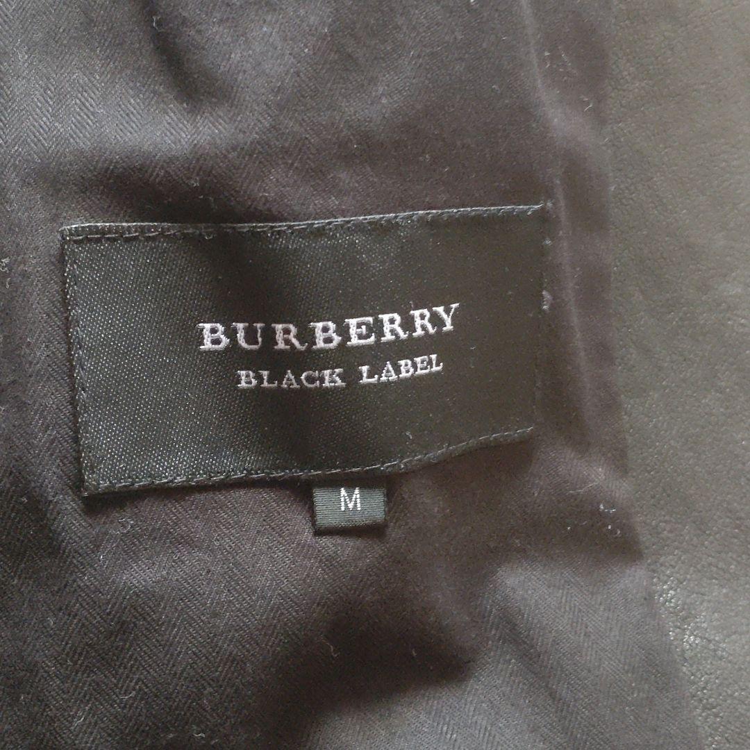 バーバリーブラックレーベル　ライダース革ジャケット