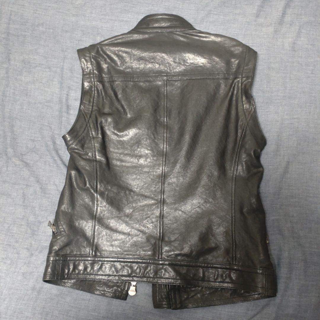 バーバリーブラックレーベル　ライダース革ジャケット