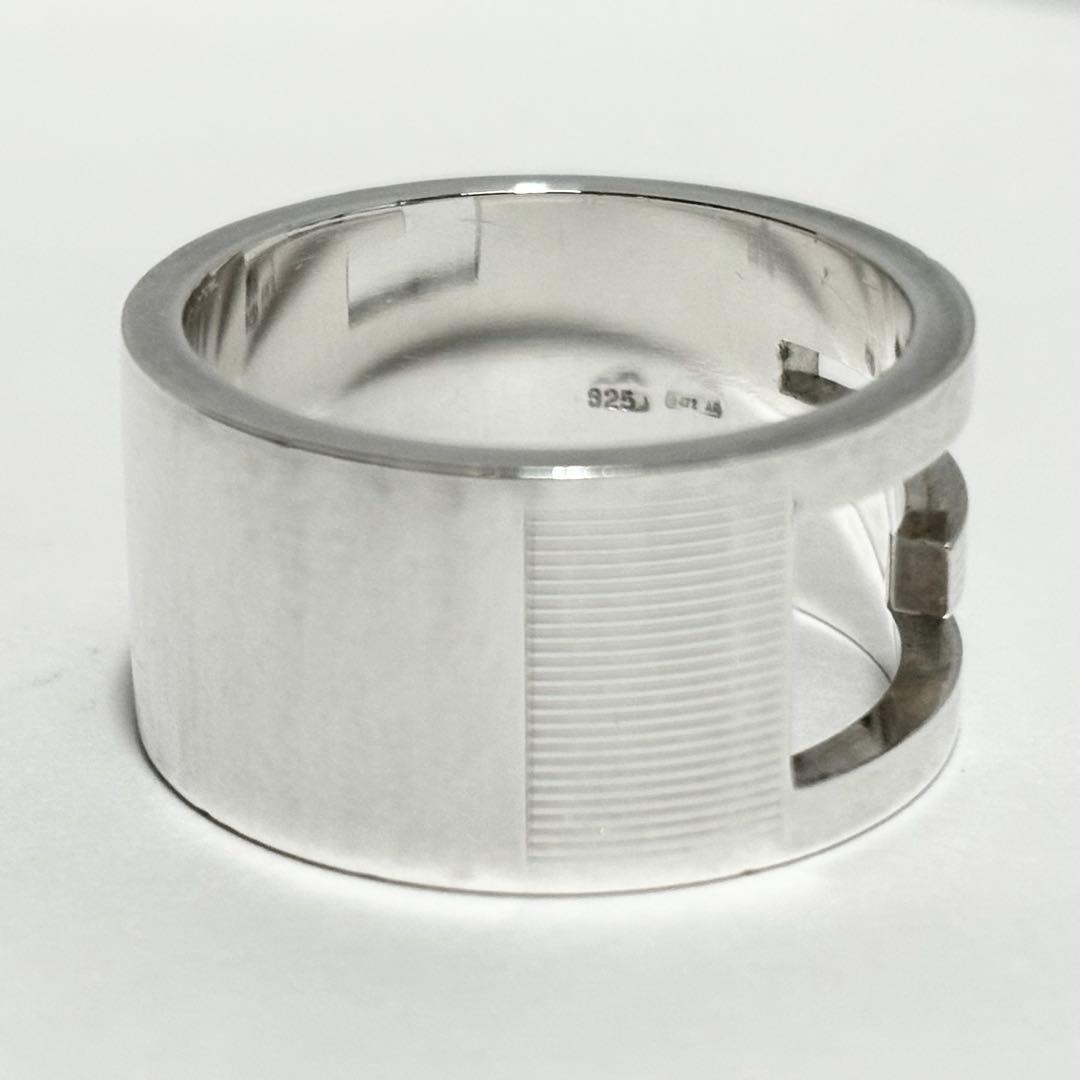 ✨美品✨GUCCI グッチ リング 指輪 ブランデッドG ロゴ 20号 シルバー