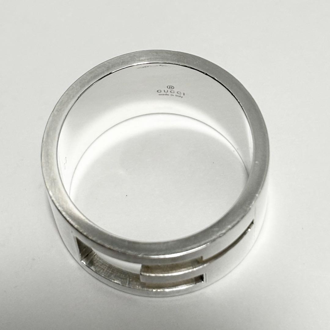 ✨美品✨GUCCI グッチ リング 指輪 ブランデッドG ロゴ 20号 シルバー