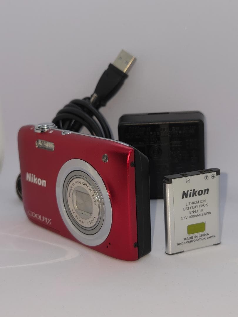 【スマホ転送OK】ニコン NIKON COOLPIX A100 レッド