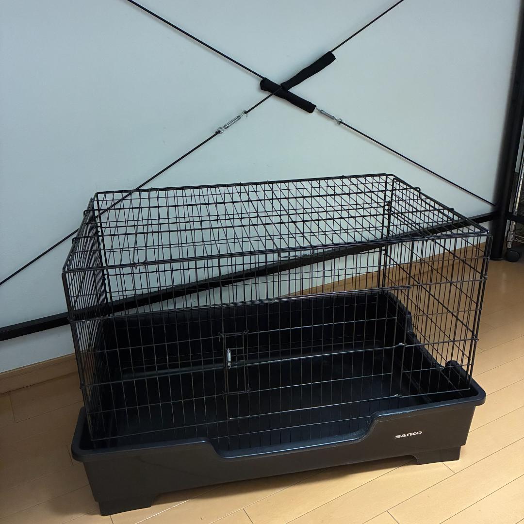 サンコー ワイルドホーム 82×51×52.5cm フェレット小動物飼育用ケージ