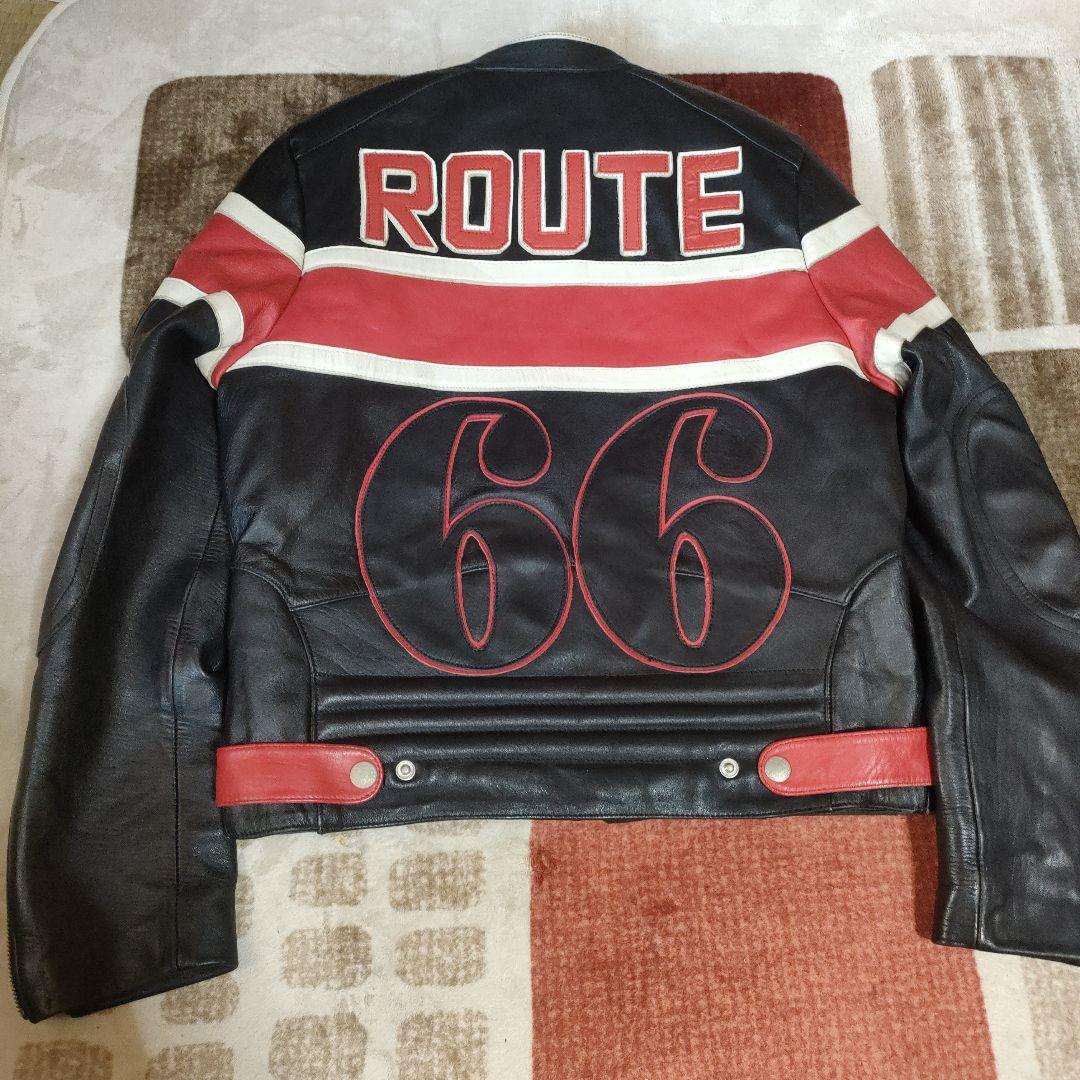 レア　良品　カリフォルニア レザージャケット US66　フルデコ　本革