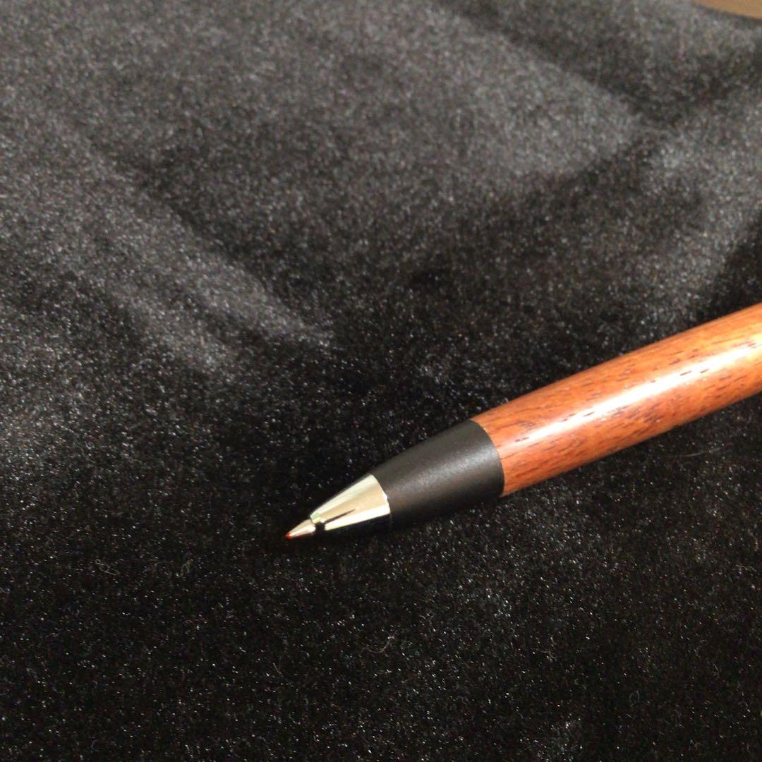 野原工芸　花梨　シルバー　ボールペン　スタンダード