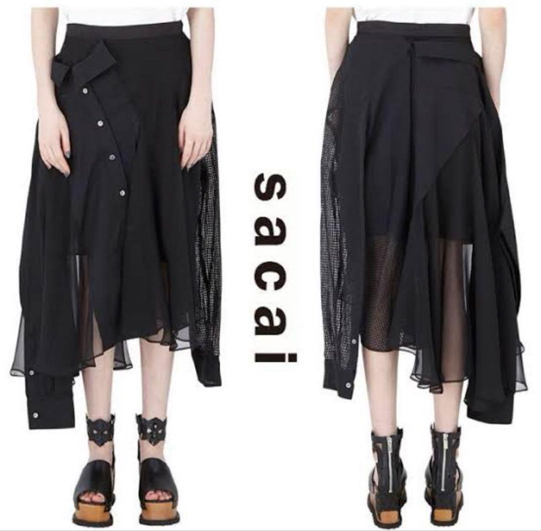 ⭐︎断捨離中⭐︎sacai / サカイ　シャツドッキングスカート　サイズ1