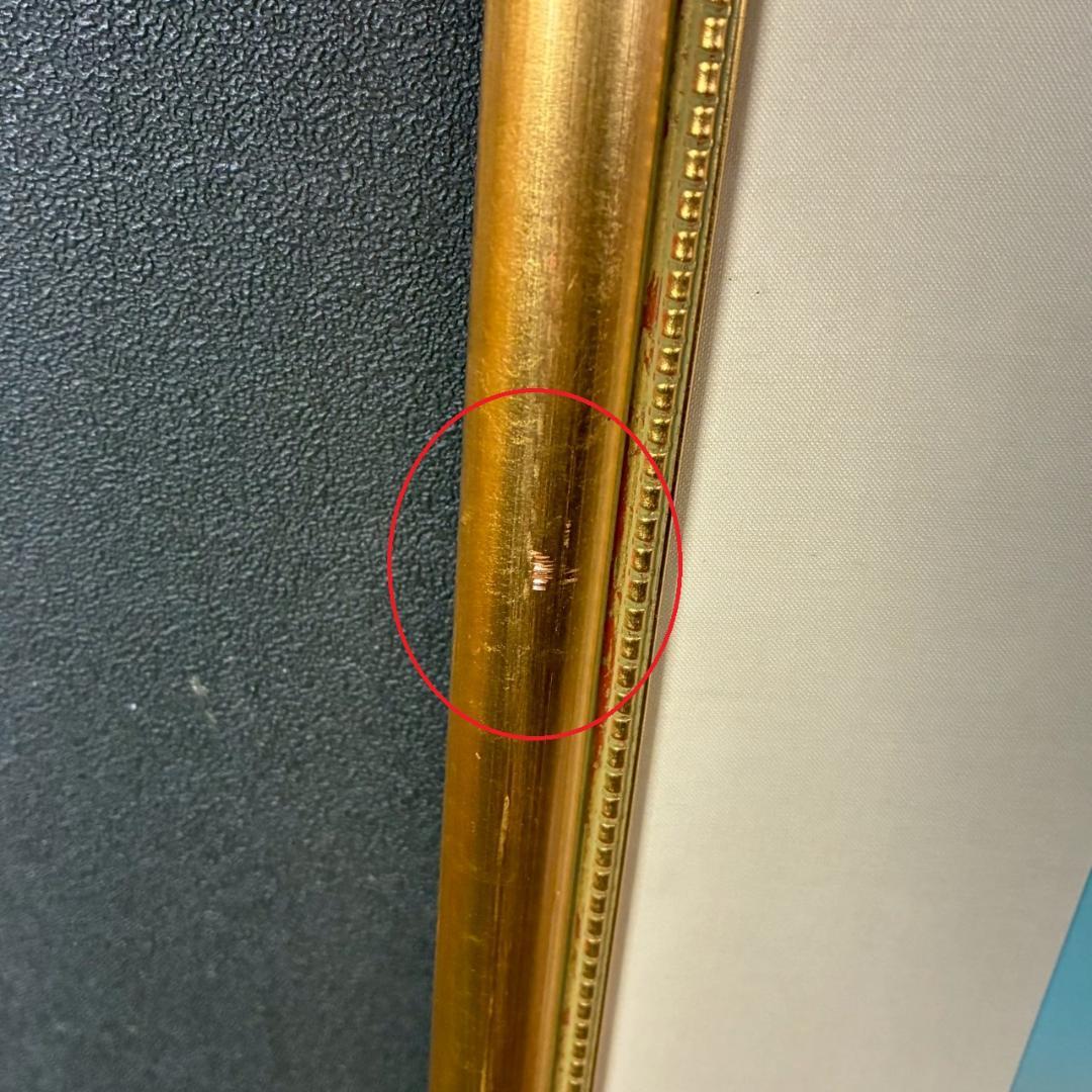 ピエール・ドートルロー「ローズ色の空と白い舟」リトグラフ 直筆サイン入り 額装