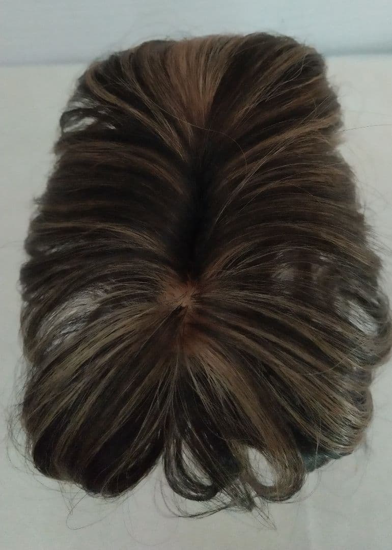 新品未使用 人毛 ブラウン系トップピース ギンカウィンカ ドレスドヘア