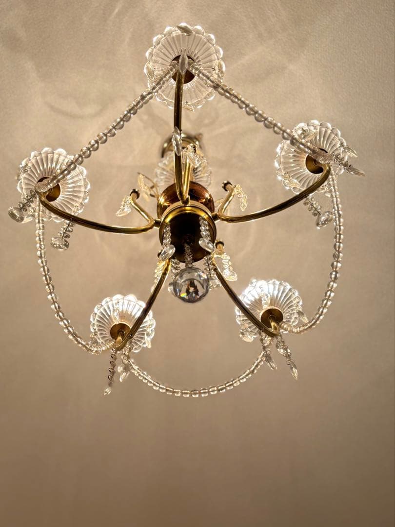 ゴージャス　シャンデリア　5灯　替え電球1個付き