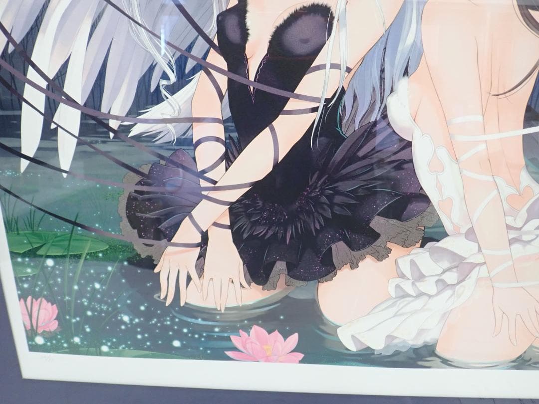 ㉘新品・保証書付 Tony　「白と黒のオデット」ミクスドメディア アールビバン