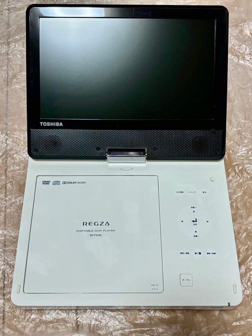 東芝　ポータブルDVDプレーヤー　SD-P910S 2022年製