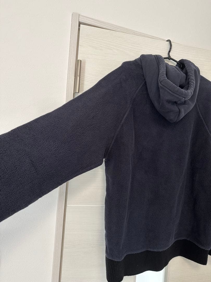 希少✨️ LOEWE アナグラム ビックロゴ刺繍 パーカー L ロエベ ネイビー