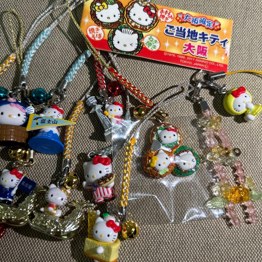 ご当地キティ　根付け　キーホルダー　ストラップ　チャーム　28点　まとめ売り
