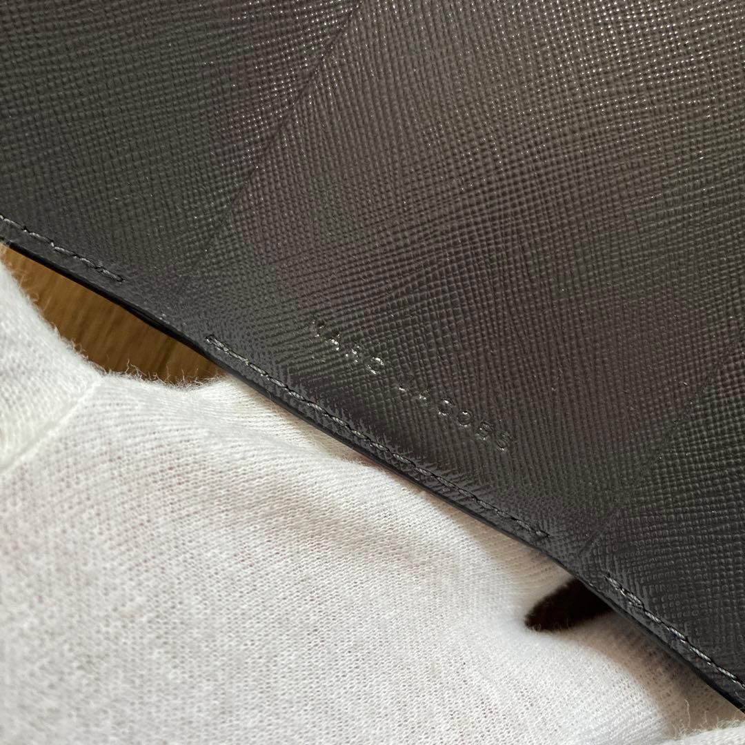 【未使用品】マークジェイコブス スナップショット 三つ折り財布 グレー