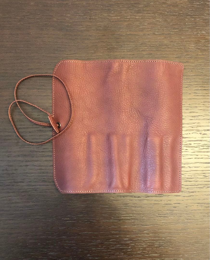 ★デッドストックラスト1品★土屋鞄　オイルヌメロールペンケース　限定色　ボルドー