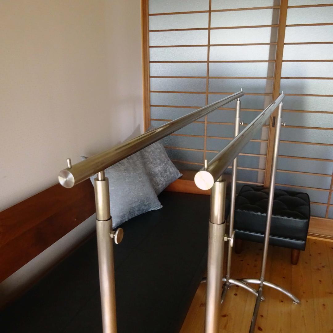 2点　ステンレス× ハンガーラック スタンド アイアン アンティーク調 アパレル