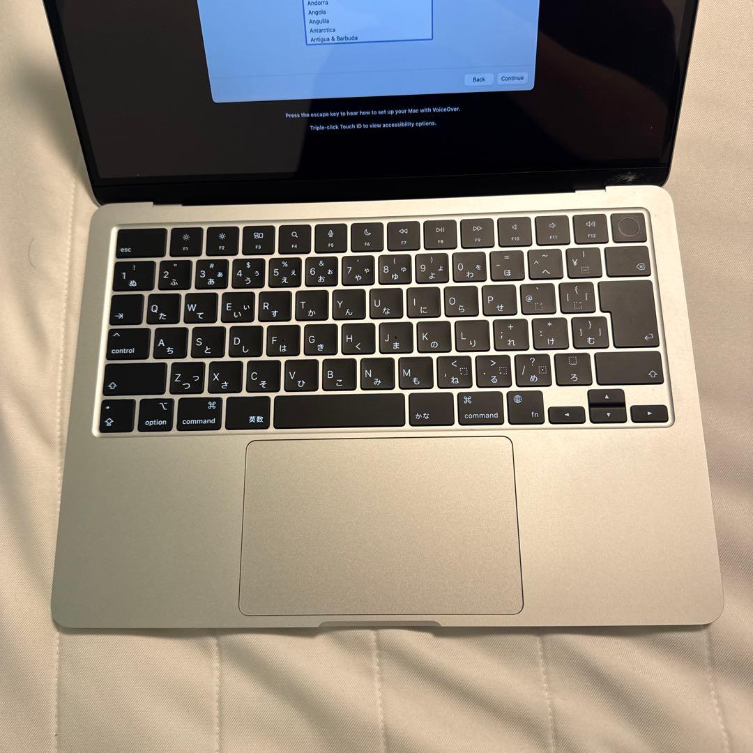13インチMacBook Air M2 16GBメモリ 512GB SSD