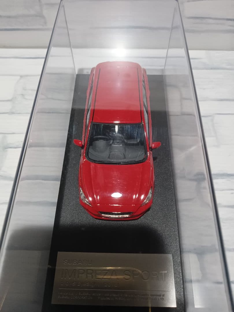 noa　1/43 スバル　インプレッサスポーツ　2.0i　ミニカー　レッド