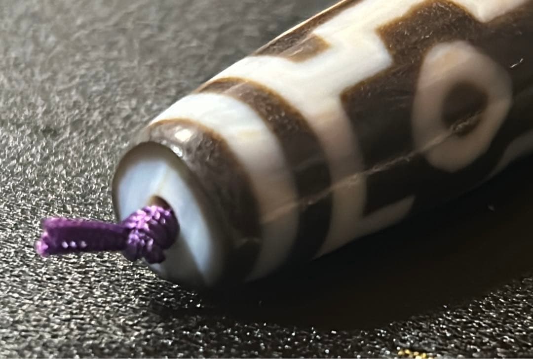 四眼天珠　ハンドメイド品／送料込　匿名発送／チベット　天珠　お守り