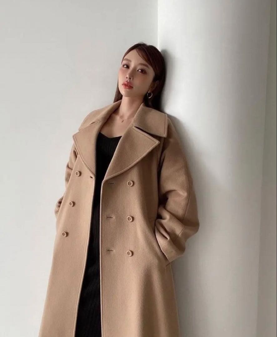 ジャケット・アウター eimy istoire belted chester coat camel