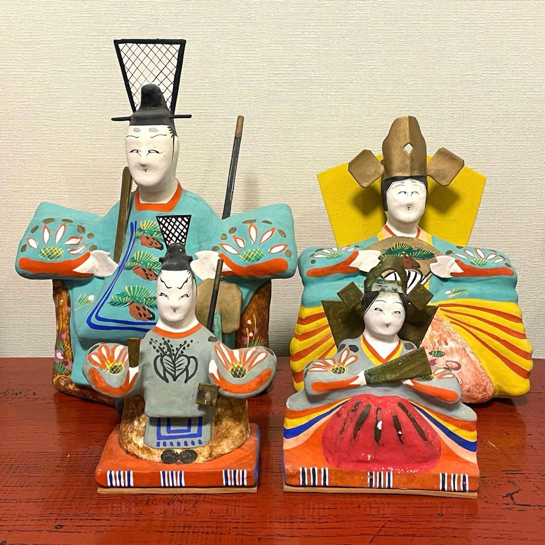 張り子 三春張子 橋本広司 雛人形（特大） ひな祭り お雛様 民藝