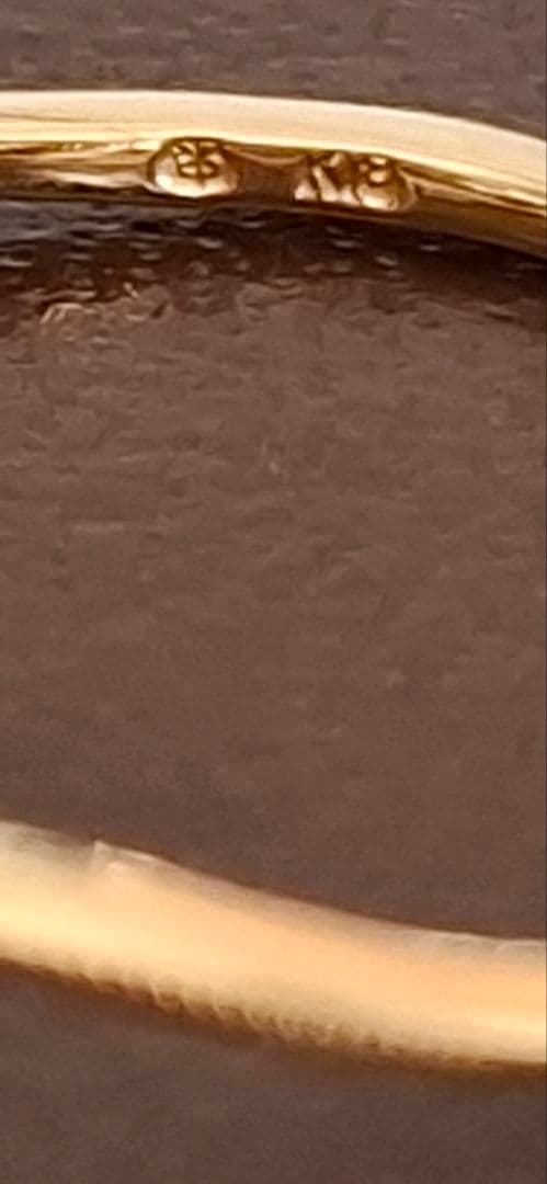 K18YG リング ローズカット ダイヤ　エメラルド　リーフ　ベーネベーネ