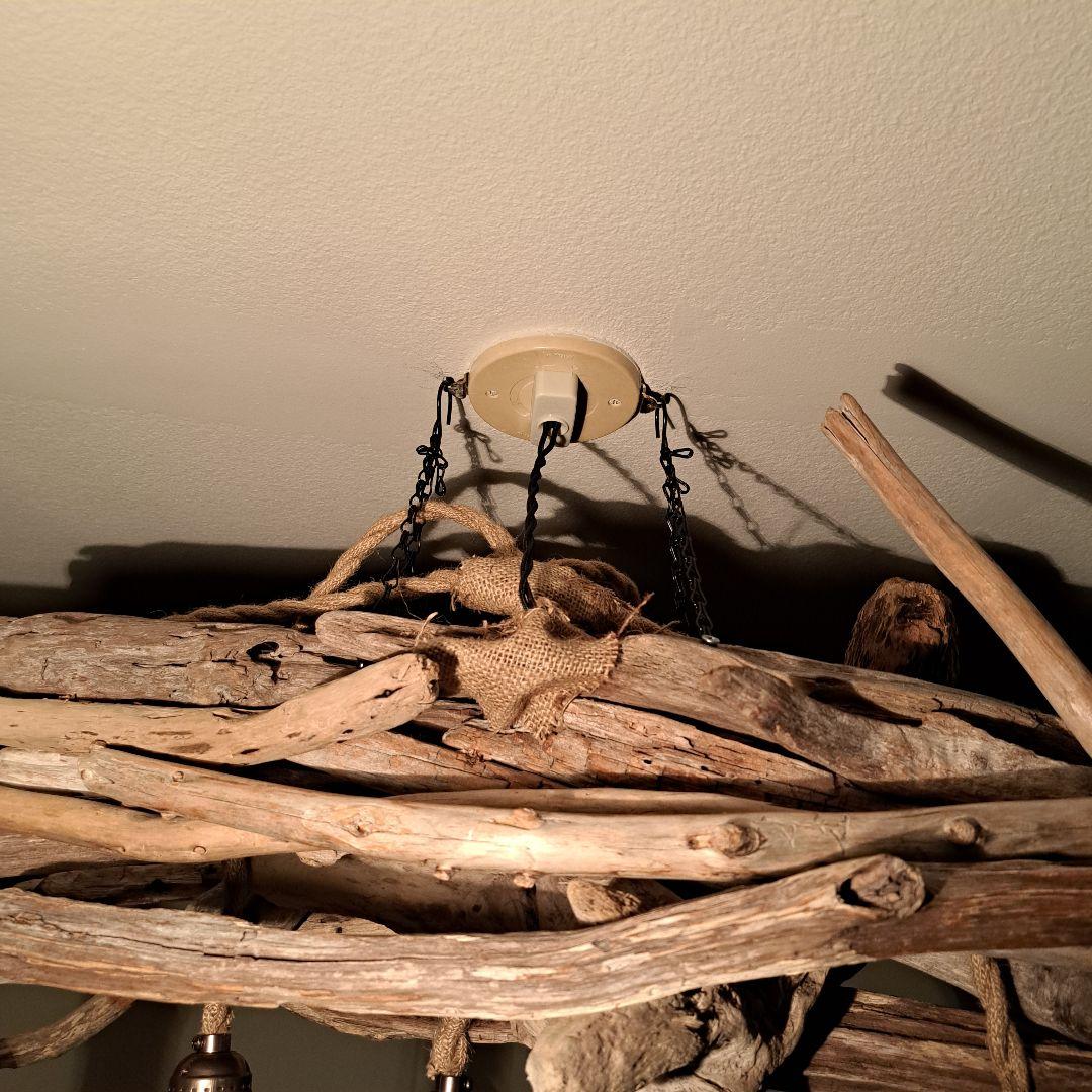 流木インテリア 6〜15帖　ペンダントライト　エジソン球付　ヴィンテージソケット