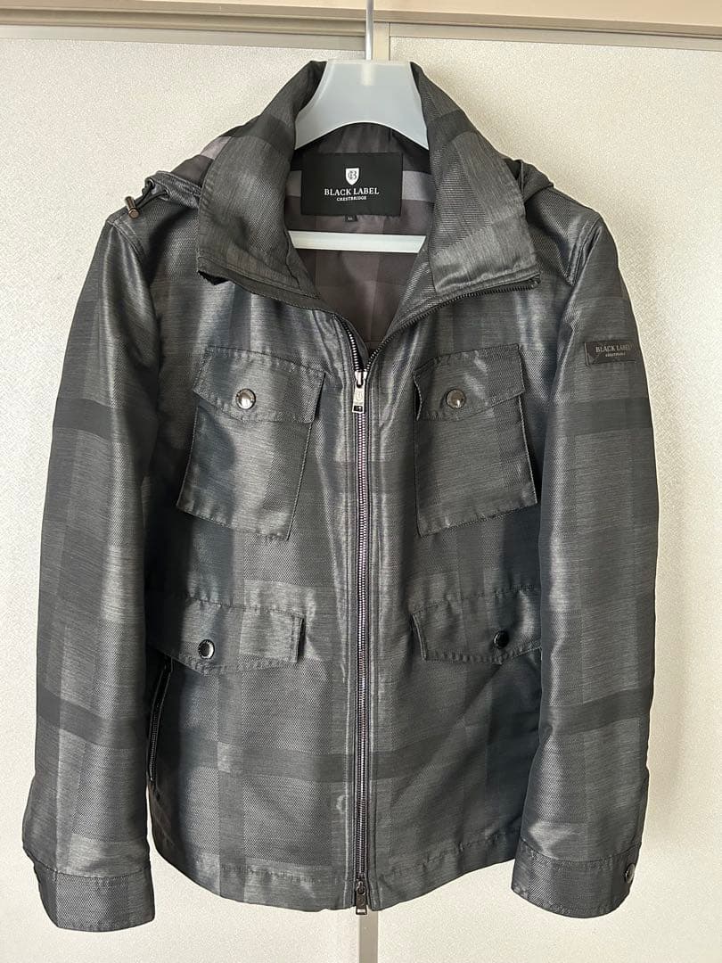 BLACK LABEL CRESTBRIDGE フード付きジャケット L グレー