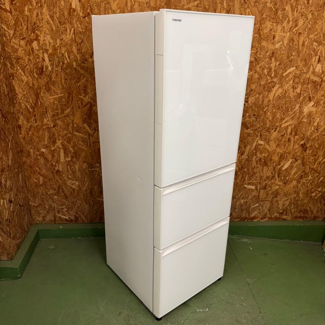 335 冷蔵庫　大型　300L〜400L　自動製氷機　美品　右開き　鏡面デザイン