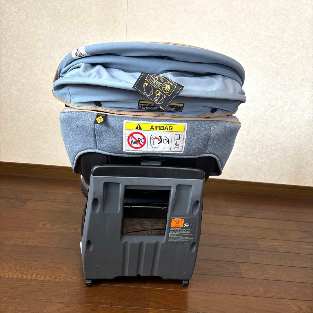 【美品】Combi クルムーヴスマート ISOFIX シンプライト ブルー