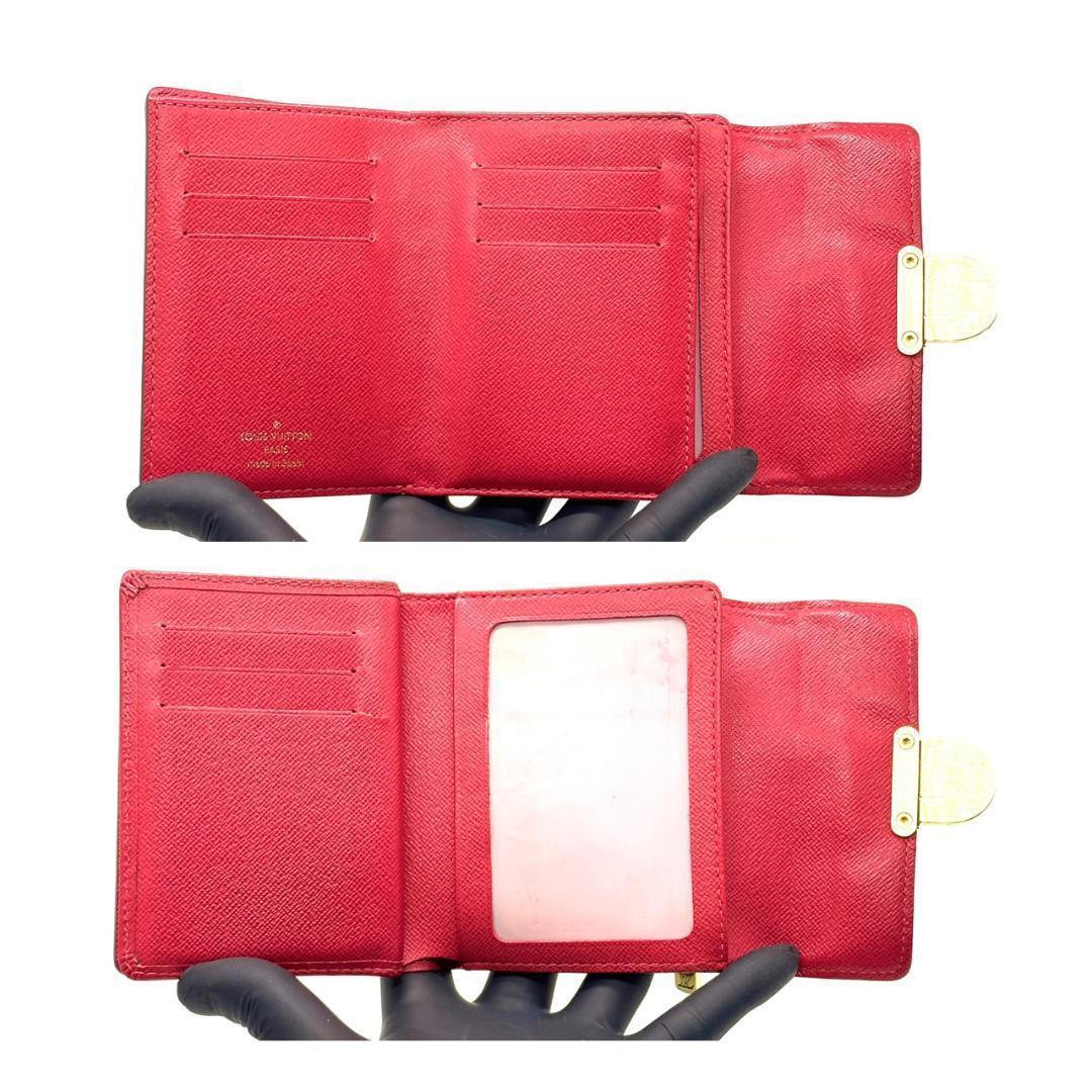 ニ*コ様 ルイヴィトン　三つ折り財布 ダミエ ポルトフォイユ コアラ　ブラウン