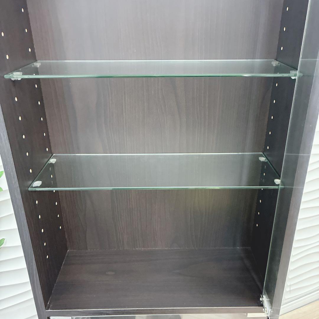 ②大阪府 神戸市 配達料無料！◇不二貿易◇ガラスコレクションケース◇ハイタイプ