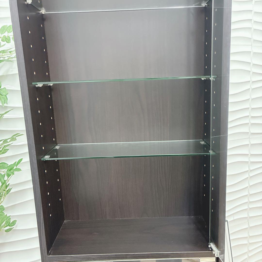 ②大阪府 神戸市 配達料無料！◇不二貿易◇ガラスコレクションケース◇ハイタイプ