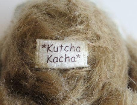 112■ぬいぐるみ作家 五十嵐めぐみ▲クマぬいぐるみ Kutcha Kacha▼