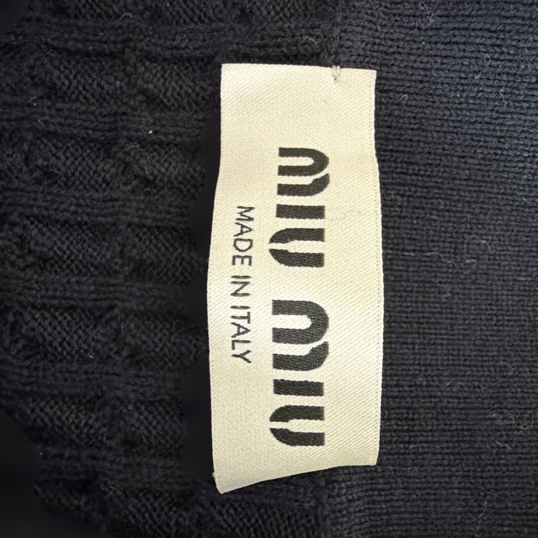 正規品未使用　MIU MIU ネイビー ポロシャツ 38