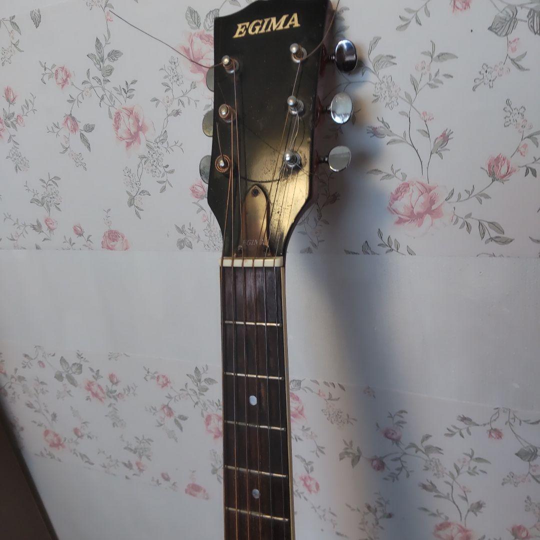 値下げ！EGIMA(日本製)アコースティックギター、W-170N 付属品付き