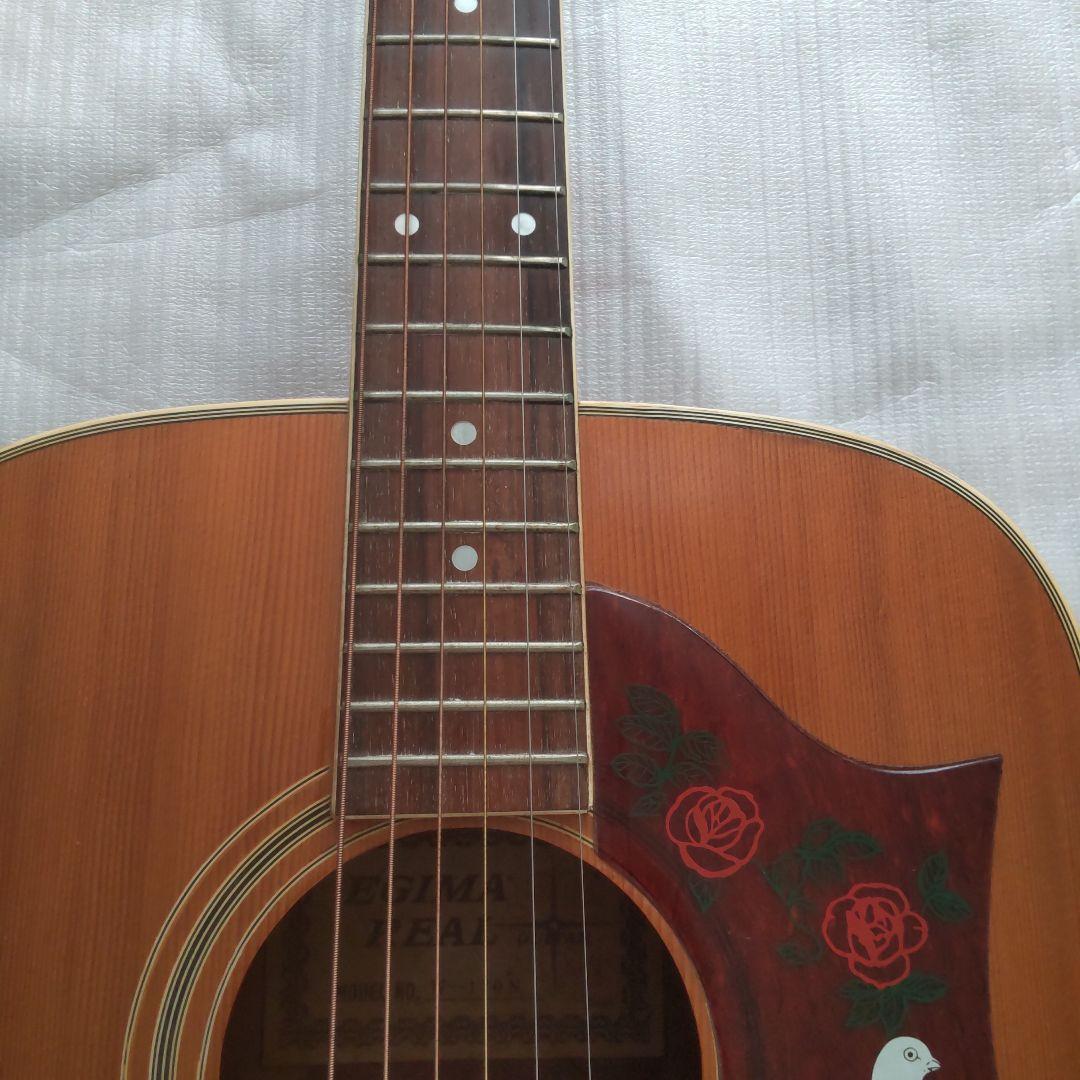 値下げ！EGIMA(日本製)アコースティックギター、W-170N 付属品付き