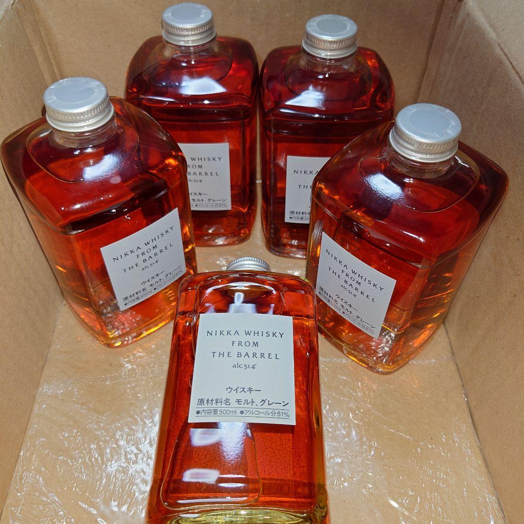 ニッカウイスキー フロムザバレル 500ml 5本 新品未開封