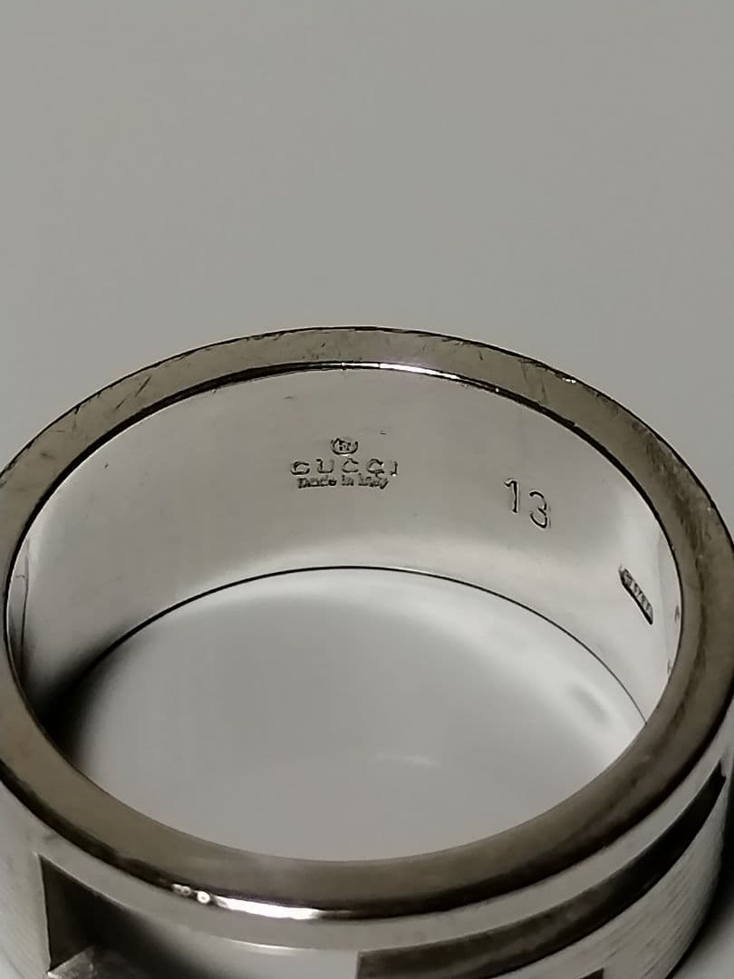 GUCCI ブランデッドGリング 12号（刻印サイズ:13）