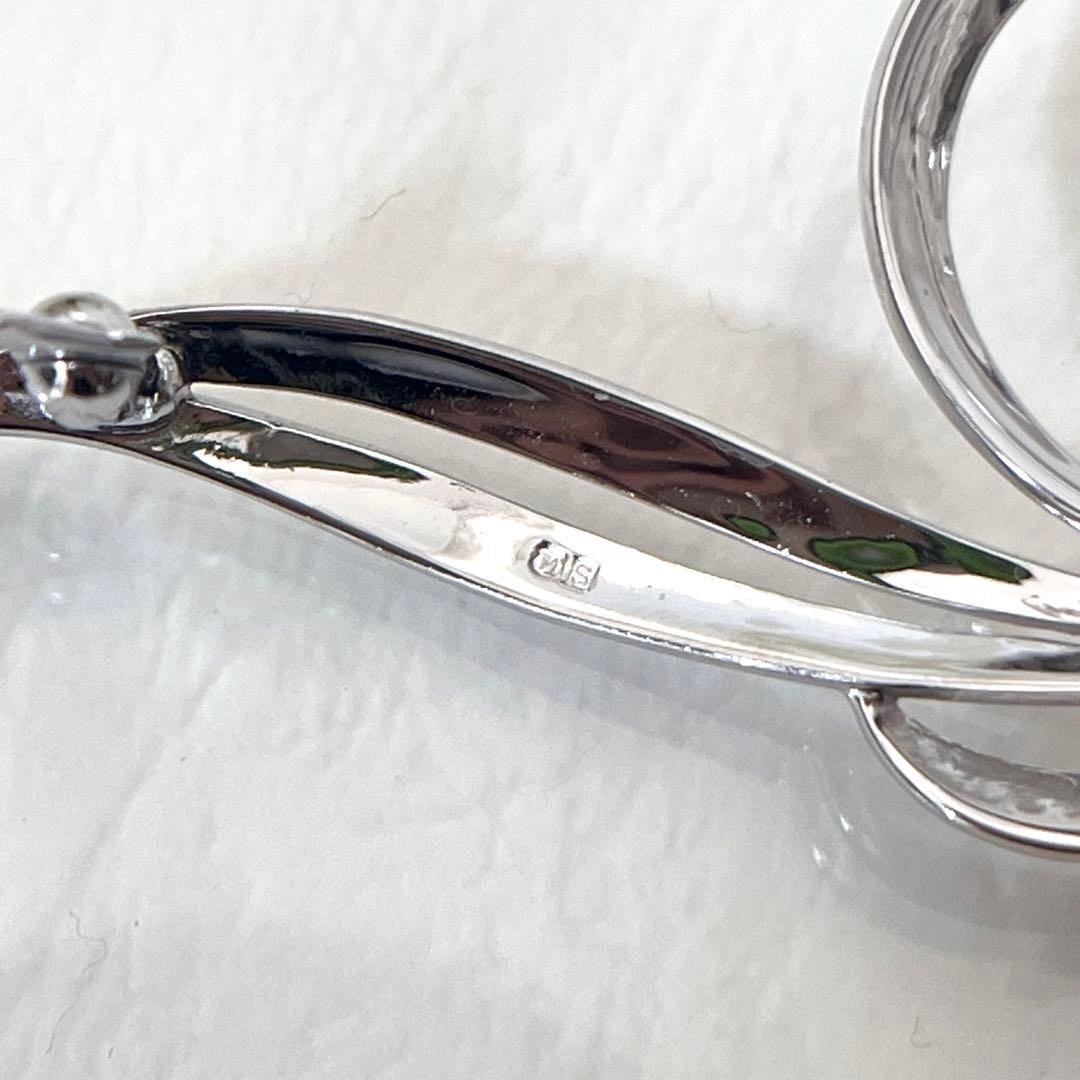 ☆美品☆ミキモト　5珠　シルバー　ブローチ　皇室御用達ブランド