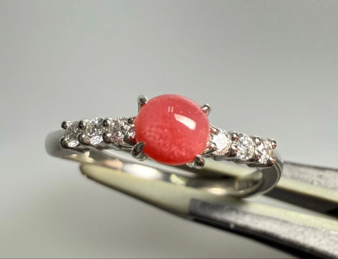 フテネンコ　コンクパール　0.49ct Pt リング（No.8195）