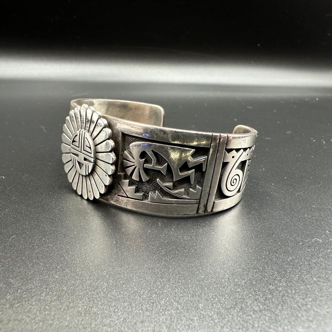 HOPI族　Gary & Elsie Yoyokie サンフェイス　バングル