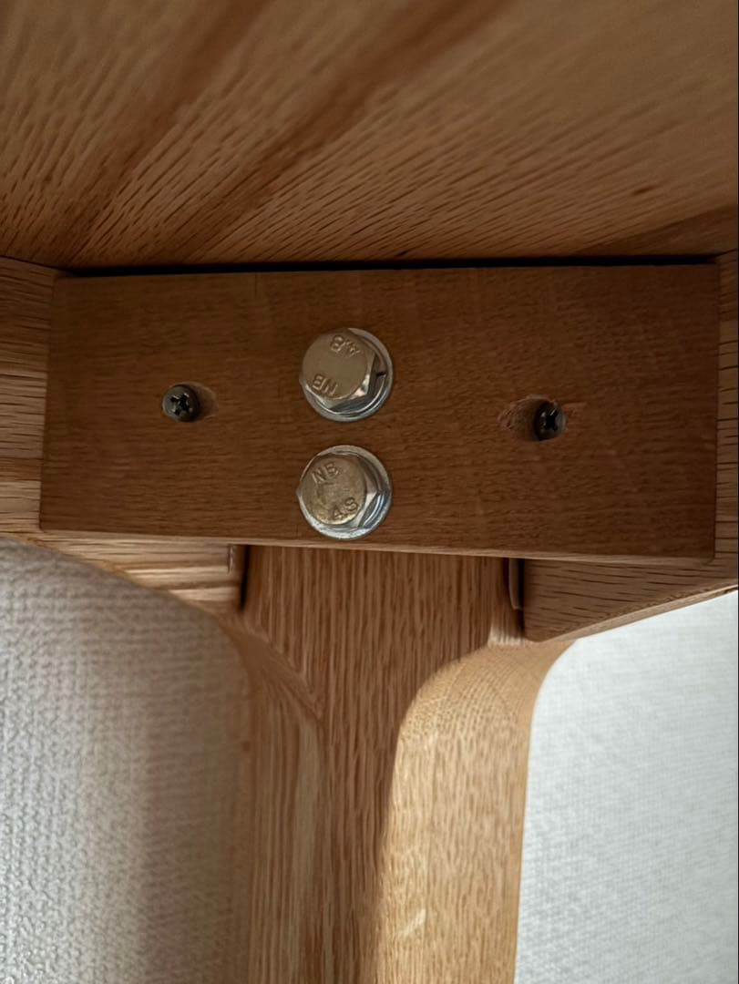 【使用一年】シキファニチア　ダイニングテーブル　150 85美品オーク材オイル