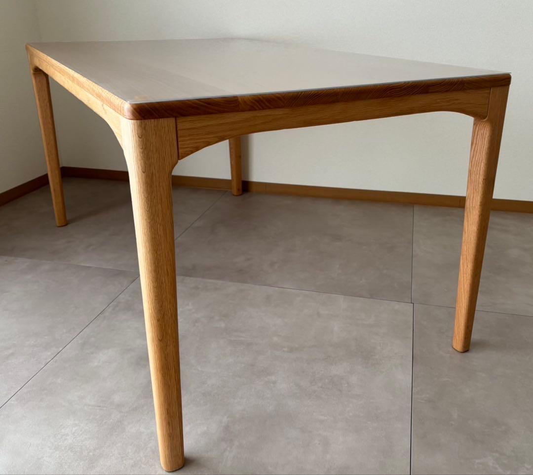 【使用一年】シキファニチア　ダイニングテーブル　150 85美品オーク材オイル