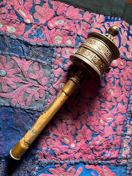 アンティーク　マニ車　摩尼車　チベット仏教