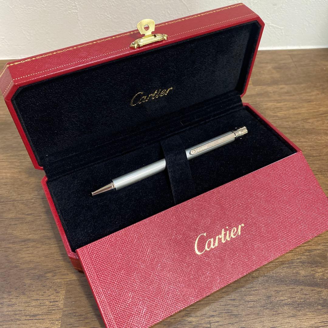 Cartier ボールペン本体 シルバー 専用ケース付き