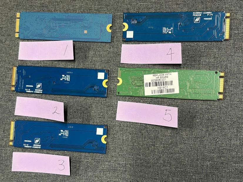 TOSHIBA SSD KXG50ZNV256G 256GB *3枚 + 2枚