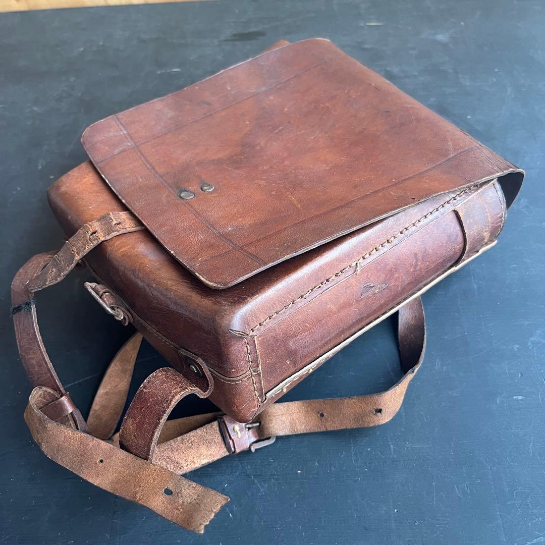 ランドセル 当時物 本革製 アンティーク カバン バッグ