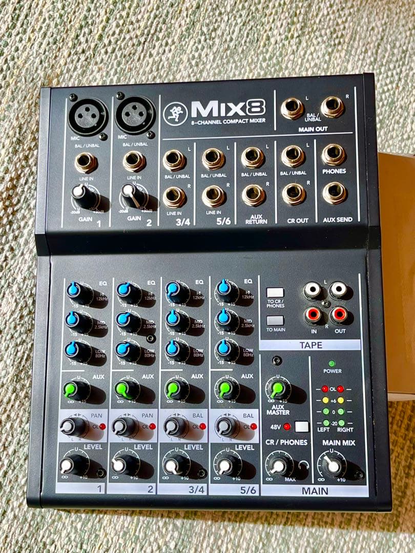 Mix8 8チャンネルアナログミキサー